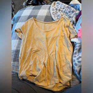Yellow American eagle shirt